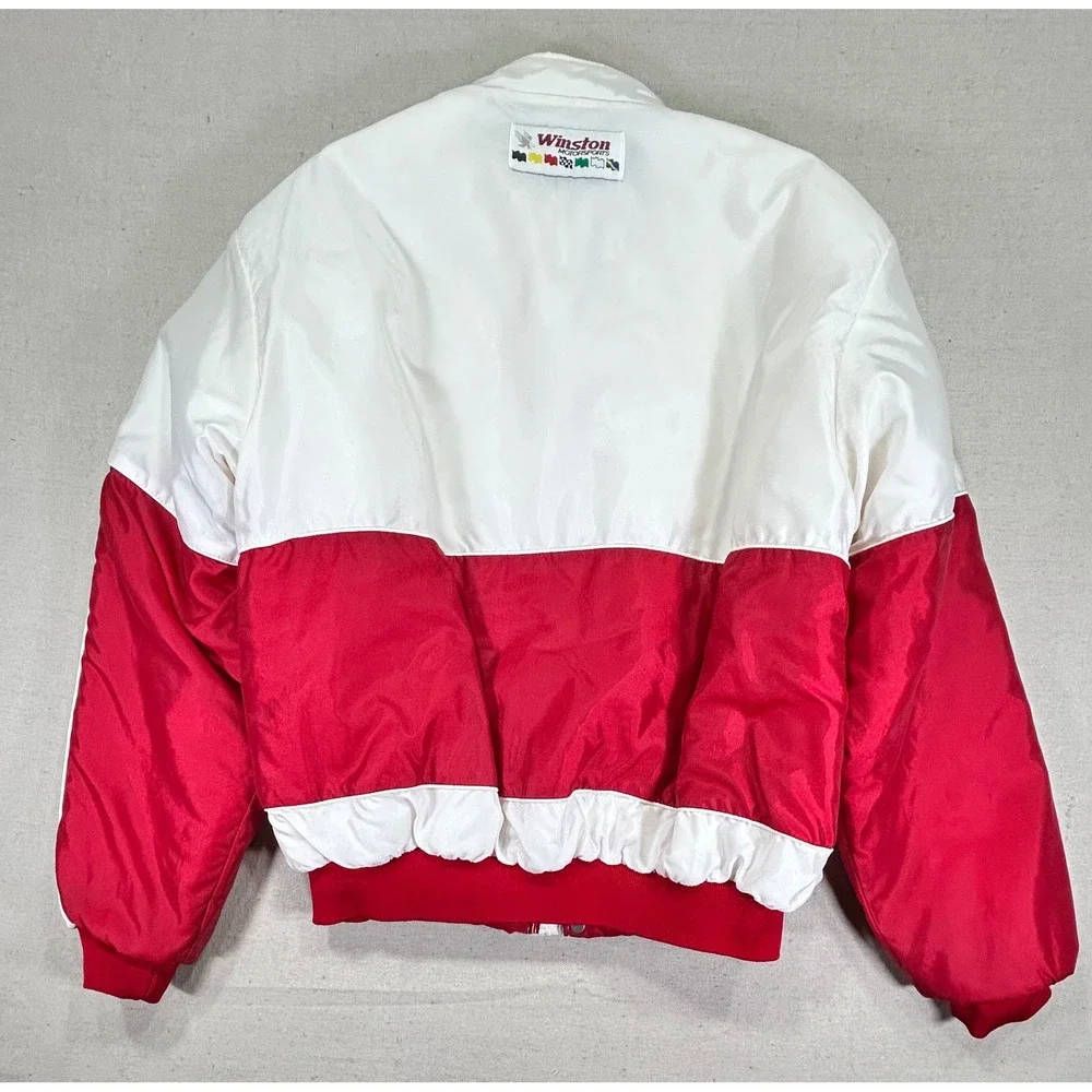 Vintage WINSTON Swingster Men's Medium Puffer Racing Jacket‎ NASCAR USA MADE